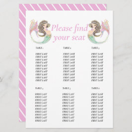 Convite Chá de fraldas de sereia debaixo do mar