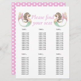 Convite Chá de fraldas de sereia debaixo do mar