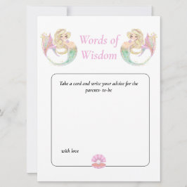 Convite Chá de fraldas de Sereia. Pontos de vassoura rosa 