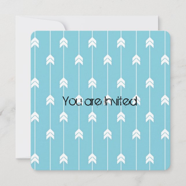 Convite Chá de fraldas de setas (Frente)