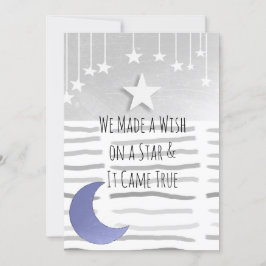 Convite Chá de fraldas de Stars and Moon Boy