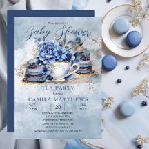 Chá de fraldas de Teacup Floral Elegante