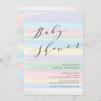 Chá de fraldas de tiras do Arco-Íris Pastel