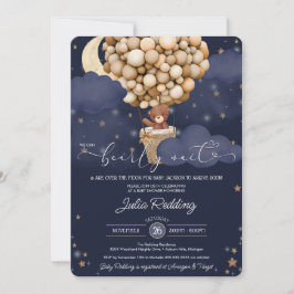 Convite Chá de fraldas de Torre de Ar Ballon Twinkle Star