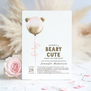 Convite Chá de fraldas De Urso De Urso De Teddy Cute Cute