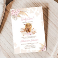 Chá de fraldas de Vaca Rosa Highland