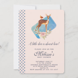 Convite Chá de fraldas de Veado Castanho