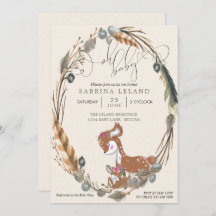 CHÁ DE FRALDAS de Veado e Fawn BOHO