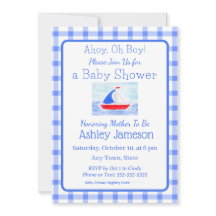 Chá de fraldas de Verificação Azul da Navegação