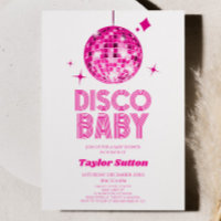 Chá de fraldas Disco Ball Rosa