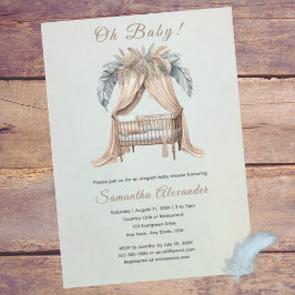 Convite Chá de fraldas do Baby Boho