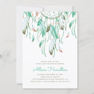 Convite Chá de fraldas do Dreamcatcher