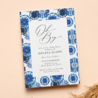 Chá de fraldas do Festival Blue Tie Dye