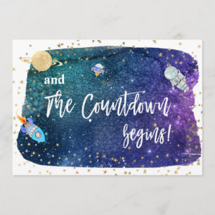 Convite *~* Chá de fraldas do foguete espacial Astronauta