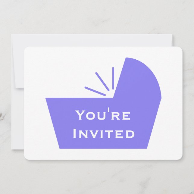 Convite Chá de fraldas do ícone da ucha (Frente)