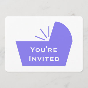 Convite Chá de fraldas do ícone da ucha