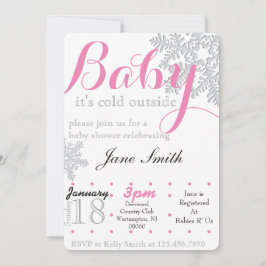 Convite Chá de fraldas do inverno