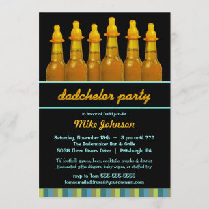 Convite Chá de fraldas do pai - o partido da fralda de