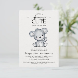 Convite Chá de fraldas do Urso Cinto Beary