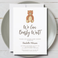 Chá de fraldas do Urso de Corte