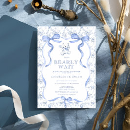 Convite Chá de fraldas do Urso de Teddy Toile