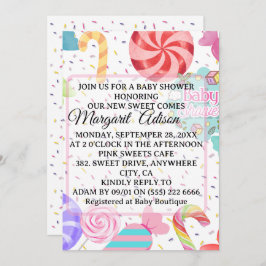 Convite chá de fraldas doce