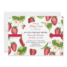 chá de fraldas doce de morango