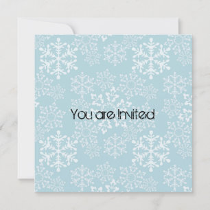 Convite Chá de fraldas dos flocos de neve