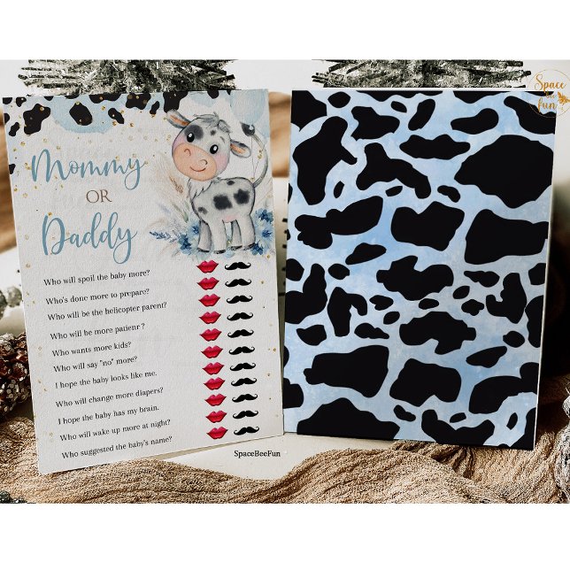 Convite Chá de fraldas dos Jogos de Vaca Cow Boho Pampas G (Holy Cow invites,Baby Shower,BOY Games,Cow boy,Boho Pampas,Grass Farm,animal invites ,Mommy or Daddy)