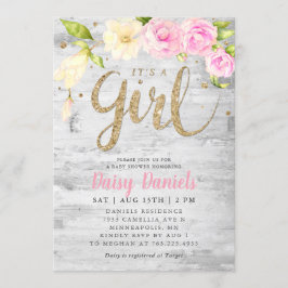 Convite Chá de fraldas | É uma garota