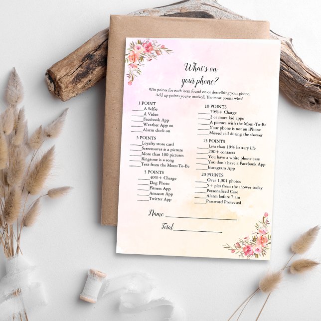 Convite Chá de fraldas Elefante O que há no seu jogo telef (Criador carregado)