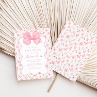 Chá de fraldas Elegante Arco cor-de-rosa Vintage