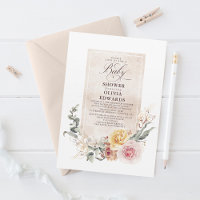 Chá de fraldas Elegante de Boho das Flores Colorid