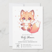 Chá de fraldas Elegante Fantasy Fox