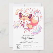Chá de fraldas Elegante Forest Fox