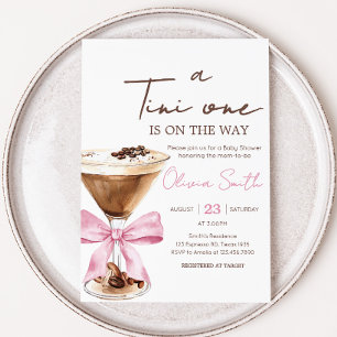 Convite Chá de fraldas Espresso Martini, Arco rosa