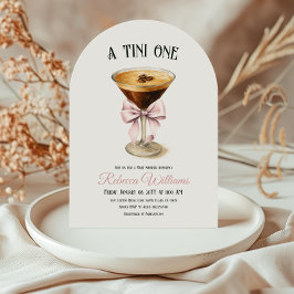 Convite Chá de fraldas Espresso Martini Do Café Tini Um Ar