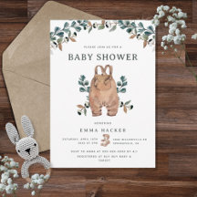 Chá de fraldas Eucalyptus Boho