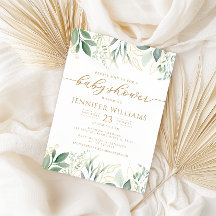 Chá de fraldas Eucalyptus Dourado verde