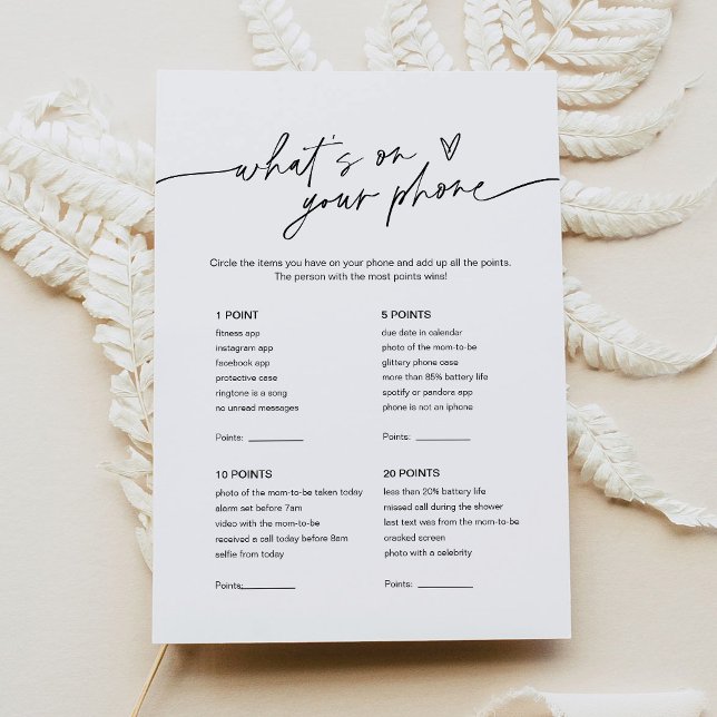 Convite CHÁ DE FRALDAS EVERLEIGH O que há no seu jogo tele (Criador carregado)