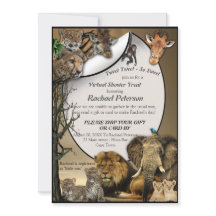 Chá de fraldas Exterior Safari