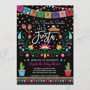 Convite Chá de fraldas Fiesta Cinco De Mayo