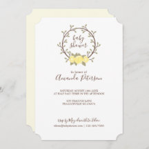 Chá de fraldas Floral Amarelo-Cinto