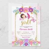 Chá de fraldas Floral Butterfly Fiesta 