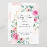 chá de fraldas floral de jardim delicado por corre