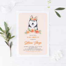 Chá de fraldas Floral de Pêssego Siberiano Cujo