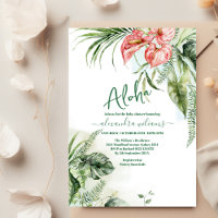 Chá de fraldas floral tropical Aloha
