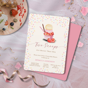 Convite Chá de fraldas Gêmeos   Duas Colheres São Melhores