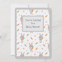 Chá de fraldas Genérico Adorável Coelho Animal Bon