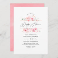 Chá de fraldas Geométrico do Flor de Cereja Rosa